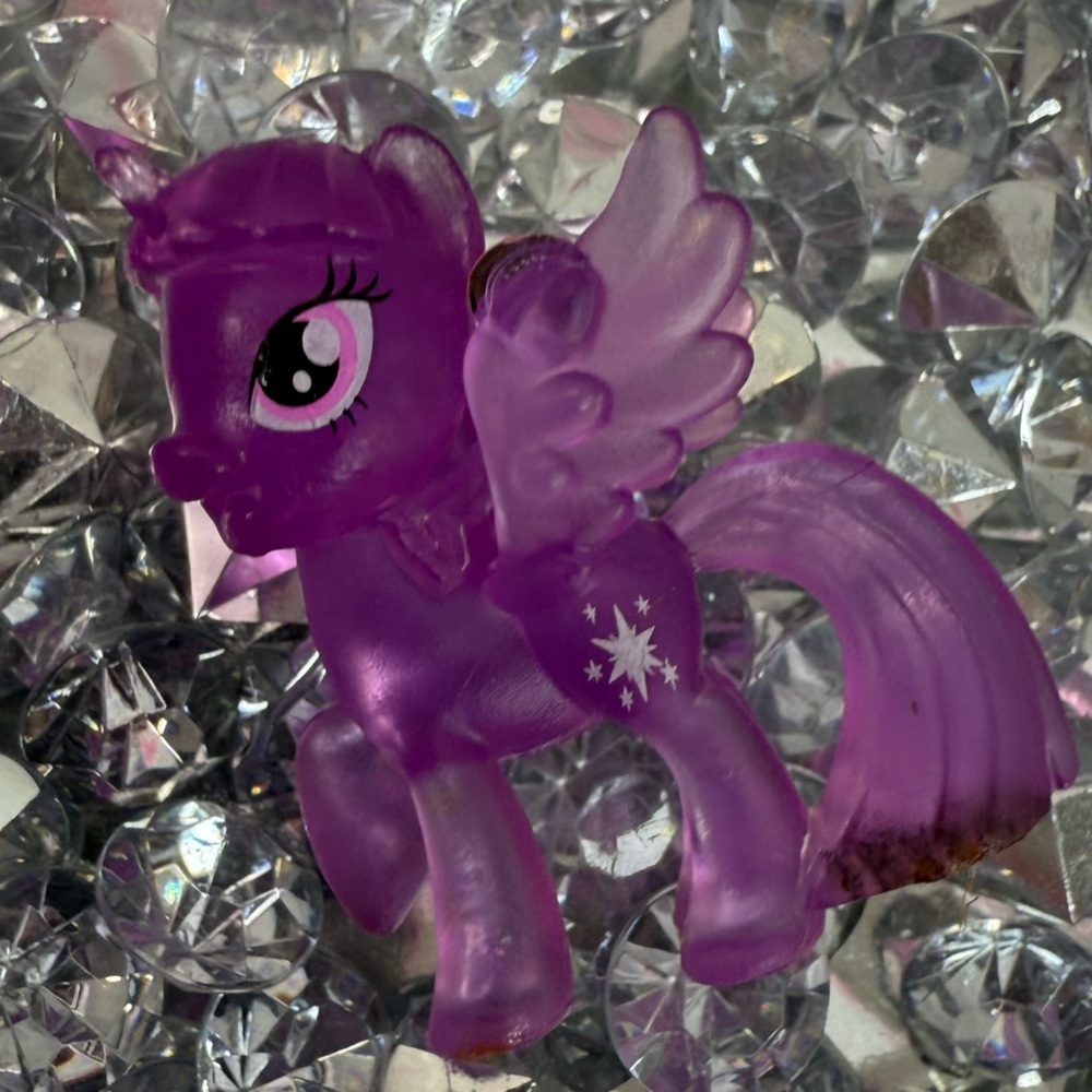 My Little Pony Purple neon mini Resin Winged Pony Aquarium Accent